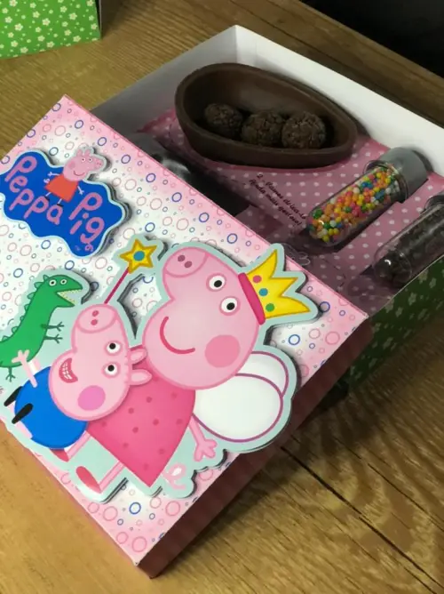 Arquivo de Corte Caixa Mini Confeiteiro Peppa Pig 05 - Studio/PDF