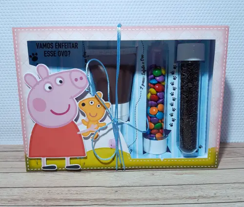 Arquivo de Corte Caixa Mini Confeiteiro Peppa Pig 07 - Studio/PDF