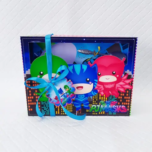 Arquivo de Corte Caixa Mini Confeiteiro PJ Mask 04 - Studio/PDF