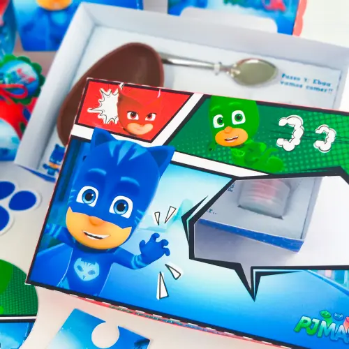 Arquivo de Corte Caixa Mini Confeiteiro PJ Masks 06 - Studio/PDF