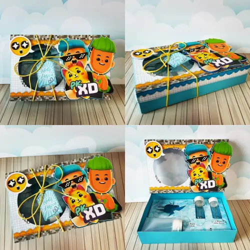 Arquivo de Corte Caixa Mini Confeiteiro PK XD Menino 02 - Studio/PDF/PNG