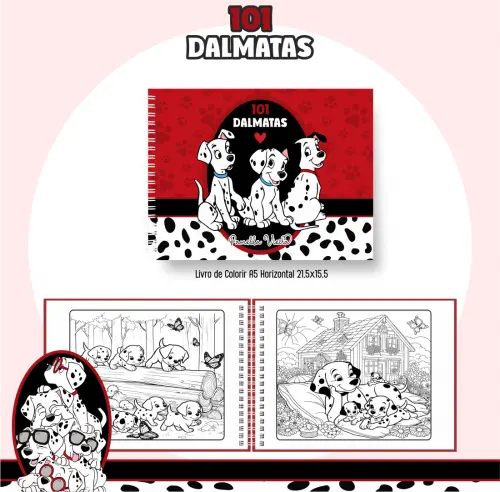 Arquivo Digital Livro de Colorir 101 Dálmatas PDF