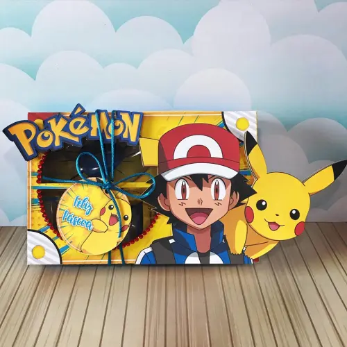 Arquivo de Corte Caixa Mini Confeiteiro POKEMON 01 - Studio/PDF/PNG