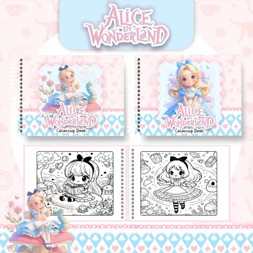 Arquivo Digital Livro de Colorir Alice PDF