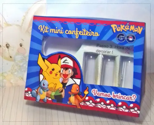 Arquivo de Corte Caixa Mini Confeiteiro POKEMON 02 - Studio/PDF/JPG