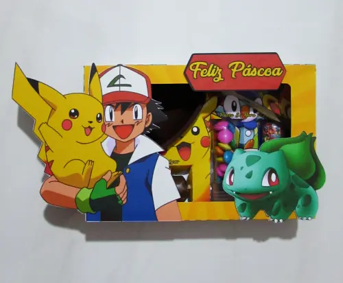Arquivo de Corte Caixa Mini Confeiteiro POKEMON 06 - Studio/PDF