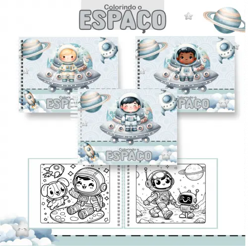 Arquivo Digital Livro de Colorir Astronauta 01 PDF
