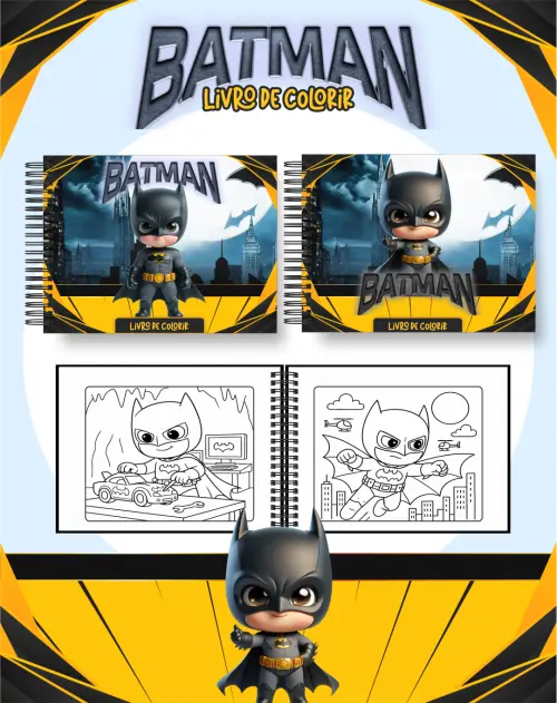 Arquivo Digital Livro de Colorir Batman 01 PDF
