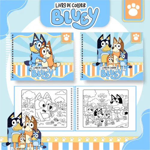 Arquivo Digital Livro de Colorir Bluey e Bingo 01 PDF