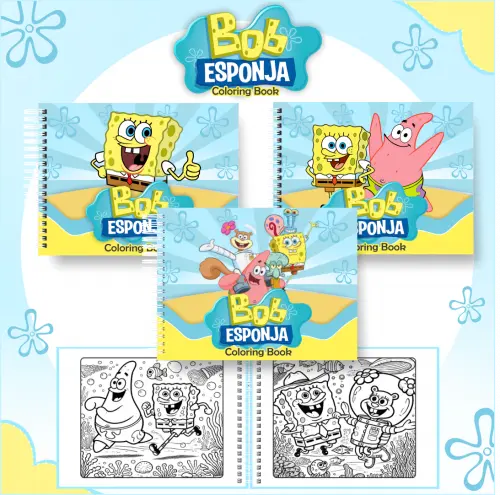 Arquivo Digital Livro de Colorir Bob Esponja 01 PDF