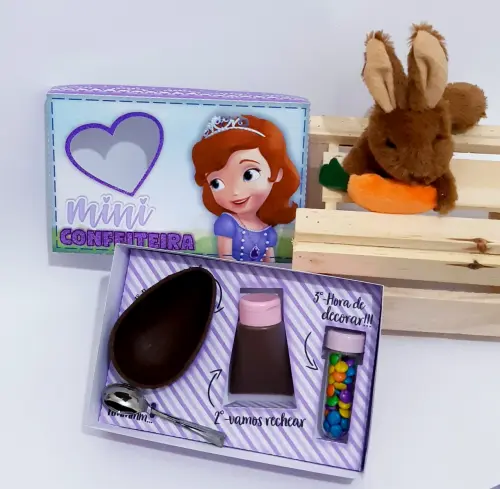Arquivo de Corte Caixa Mini Confeiteiro Princesa Sofia 01 - Studio/PDF