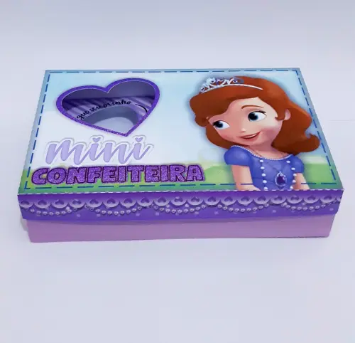 Arquivo de Corte Caixa Mini Confeiteiro Princesa Sofia 01 - Studi