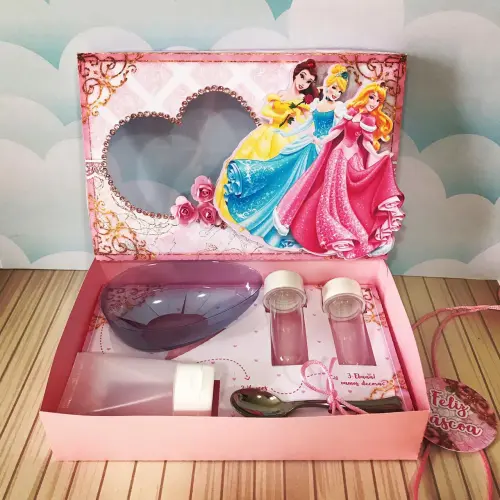Arquivo de Corte Caixa Mini Confeiteiro Princesas 01 - Studio/PDF