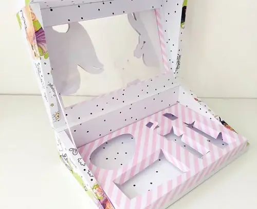 Arquivo de Corte Caixa Mini Confeiteiro Princesas 04 - Studio/PDF