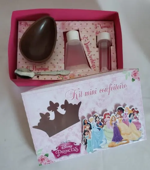 Arquivo de Corte Caixa Mini Confeiteiro Princesas 05 - Studio/PDF