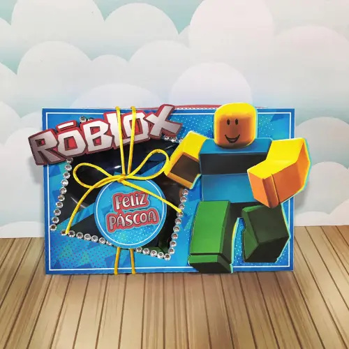 Arquivo de Corte Caixa Mini Confeiteiro Roblox 01 - Studio/PDF/PNG