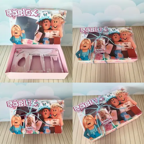 Arquivo de Corte Caixa Mini Confeiteiro Roblox 05 - Studio/PDF/PNG