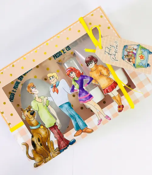 Arquivo de Corte Caixa Mini Confeiteiro Scooby Doo 01 - STUDIO/PDF