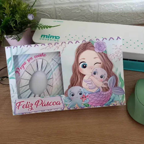 Arquivo de Corte Caixa Mini Confeiteiro Sereia 08 - STUDIO/PDF