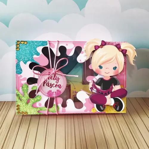 Arquivo de Corte Caixa Mini Confeiteiro SLIME 01 - Studio/PDF/PNG