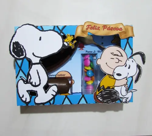 Arquivo de Corte Caixa Mini Confeiteiro Snoopy 01 - Studio/PDF