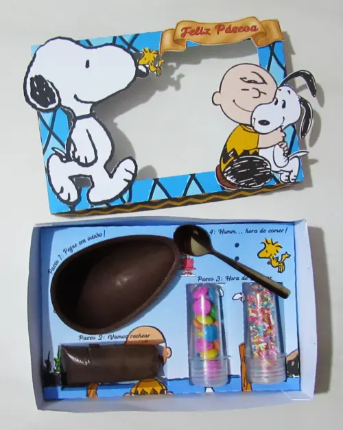 Arquivo de Corte Caixa Mini Confeiteiro Snoopy 01 - Studio/PDF