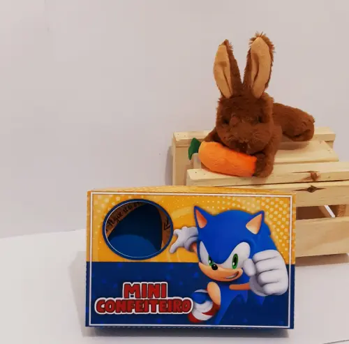 Arquivo de Corte Caixa Mini Confeiteiro SONIC 03 - Studio/PDF