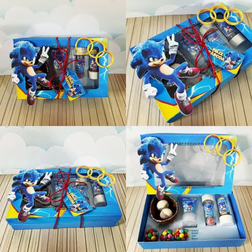 Arquivo de Corte Caixa Mini Confeiteiro SONIC 05 - Studio/PDF/PNG