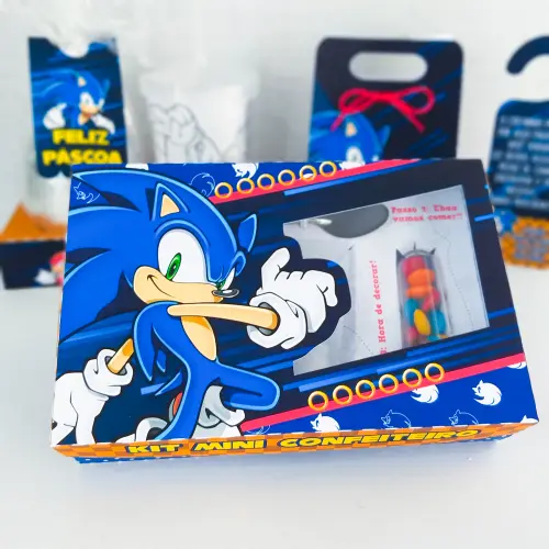 Arquivo de Corte Caixa Mini Confeiteiro SONIC 06 - Studio/PDF