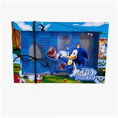 Arquivo de Corte Caixa Mini Confeiteiro SONIC 07 - Studio/PNG