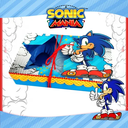 Arquivo de Corte Caixa Mini Confeiteiro SONIC 08 - Studio/PDF