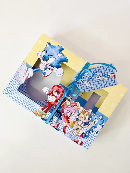 Arquivo de Corte Caixa Mini Confeiteiro SONIC 10 - Studio/PDF