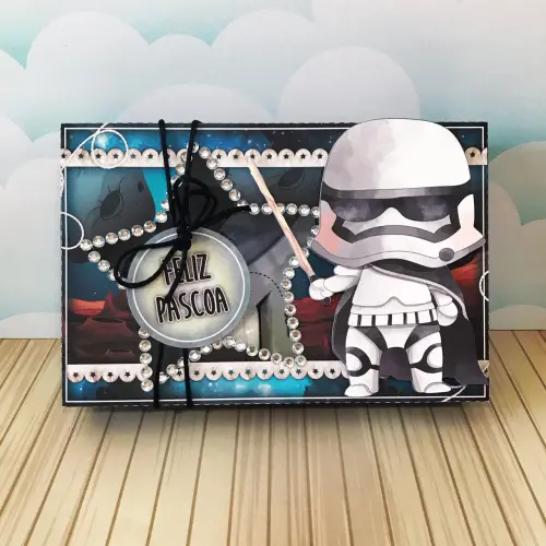 Arquivo de Corte Caixa Mini Confeiteiro STAR WARS 01 - Studio/PDF/PNG
