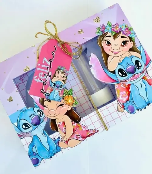 Arquivo de Corte Caixa Mini Confeiteiro Lilo e Stitch 03 - Studio/PDF