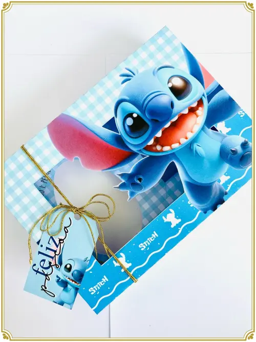 Arquivo de Corte Caixa Mini Confeiteiro Stitch 03 - Studio/PDF