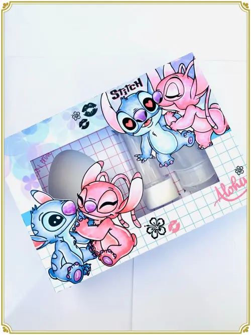 Arquivo de Corte Caixa Mini Confeiteiro Stitch e Angel - Studio/PDF