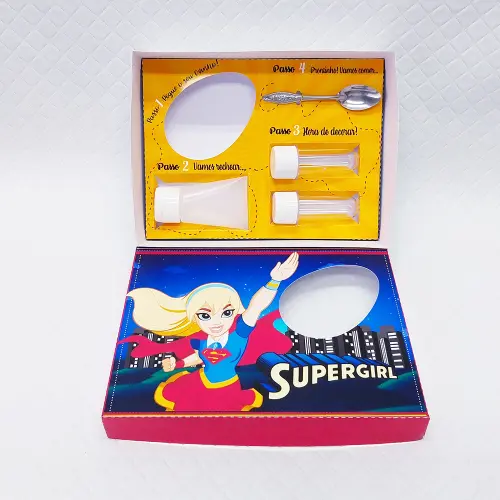 Arquivo de Corte Caixa Mini Confeiteiro Super Girl 01 - STUDIO/PD