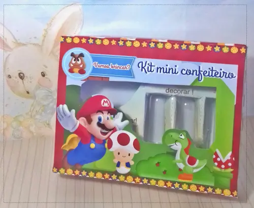 Arquivo de Corte Caixa Mini Confeiteiro Super Mário 01 - STUDIO/PDF/JPG