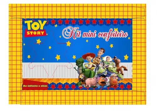 Arquivo de Corte Caixa Mini Confeiteiro Toy Story 06 - Studio/PDF