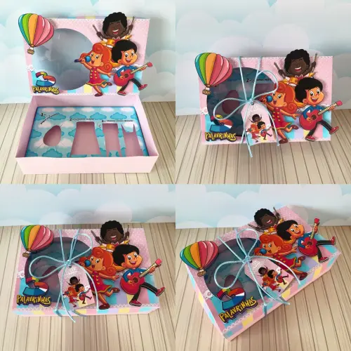 Arquivo de Corte Caixa Mini Confeiteiro Três Palavrinhas 02 - STUDIO/PDF/PNG