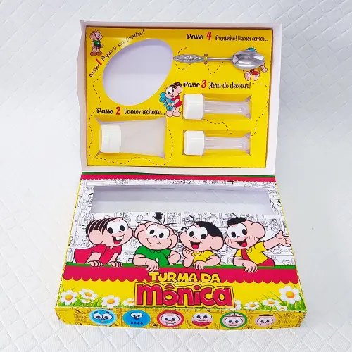Arquivo de Corte Caixa Mini Confeiteiro Turma da Mônica 04 - STU