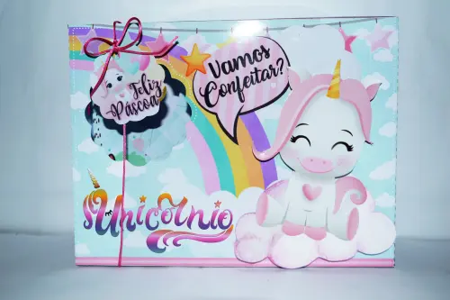 Arquivo de Corte Caixa Mini Confeiteiro Unicórnio 04 - STUDIO/PDF
