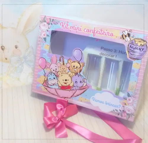 Arquivo de Corte Caixa Mini Confeiteiro Ursinho Pooh 01 - STUDIO/PDF