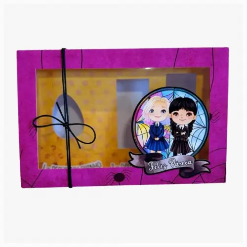Arquivo de Corte Caixa Mini Confeiteiro Wandinha 04 - Studio/PNG