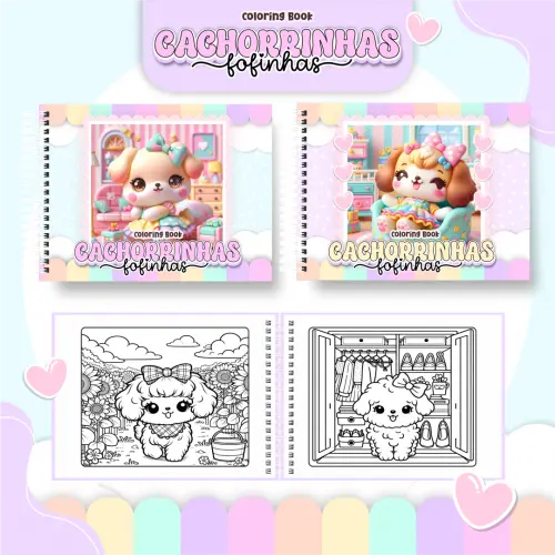 Arquivo Digital Livro de Colorir Cachorrinha PDF