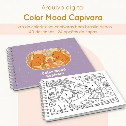 Arquivo Digital Livro de Colorir Capivara 05 PDF