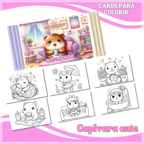 Arquivo Digital Livro de Colorir Capivara 06 PDF