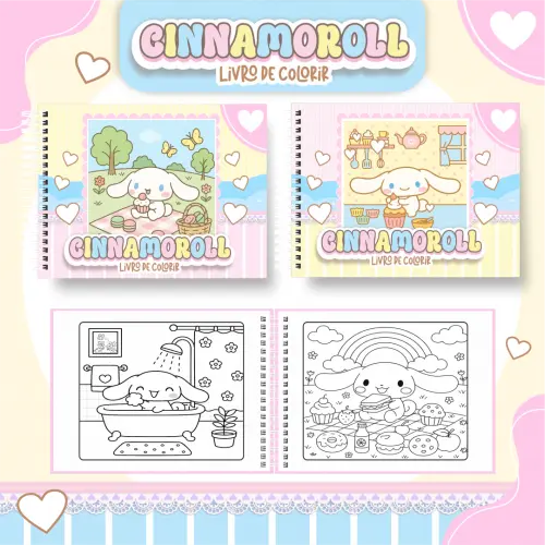 Arquivo Digital Livro de Colorir Cinnamoroll PDF