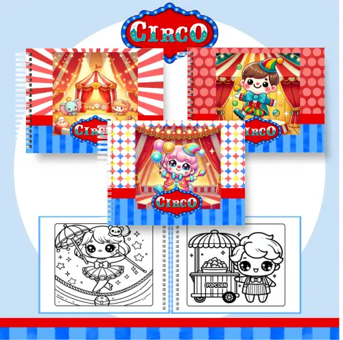 Arquivo Digital Livro de Colorir Circo 01 PDF