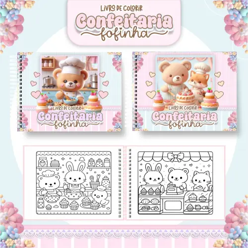 Arquivo Digital Livro de Colorir CONFEITARIA 02 PDF
